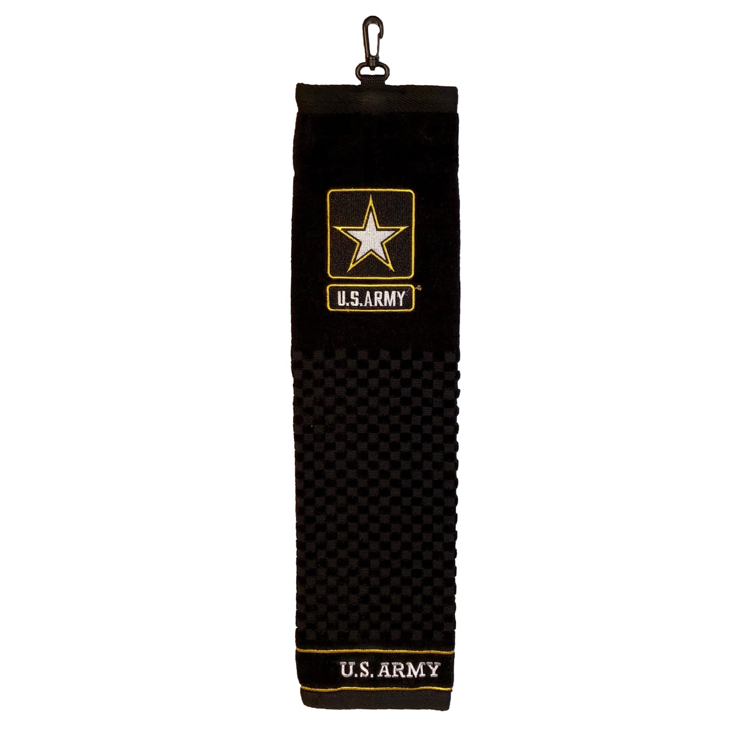 Team Golf Military Army Embroidered Golf Towel Embroidered Golf Towel Checkered Scrubber Design Embroidered Logo
