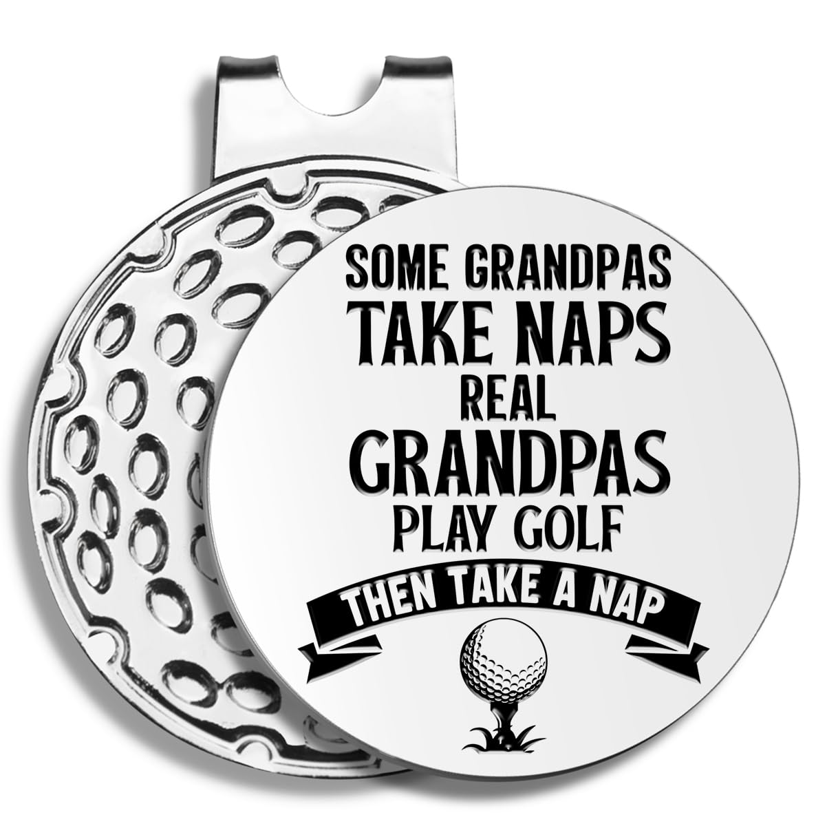 Pishovi Some Grandpas Take Naps Funny Golf Markers Magnetic Golf Marker Cap Clip Men Women Golf Accessories Thanking You Birthday Retirement Golf Gifts for Grandpa Grandfather Golf Lovers Golfer