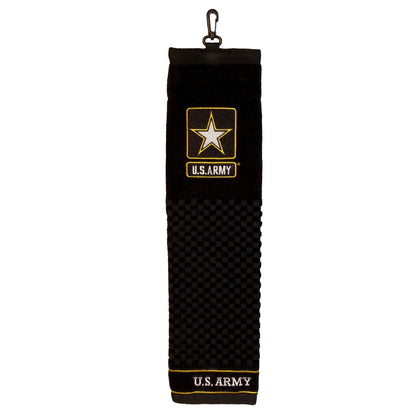 Team Golf Military Army Embroidered Golf Towel Embroidered Golf Towel Checkered Scrubber Design Embroidered Logo